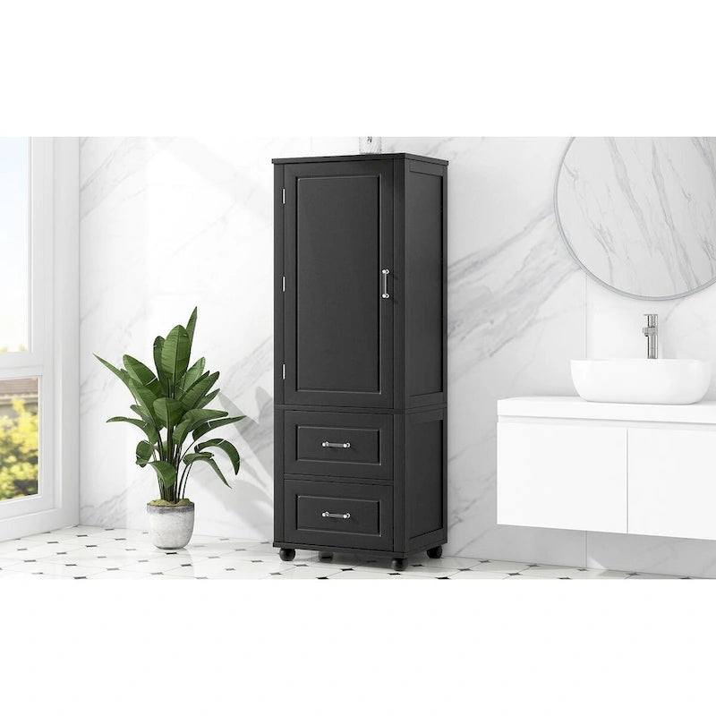 Meuble de rangement haut de salle de bain, Meuble de rangement sur pied